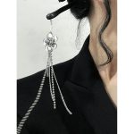Chinese Hair Stick Cherry Blossom Beaded Hairpin Hair Chopsticks for Women Lady, 1 Count (Pack of 1), Black - Image 2